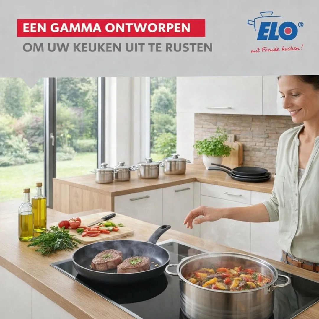 Fackelmann Elo 9747850 Keukenset - 5-delig Inductie - Zwart