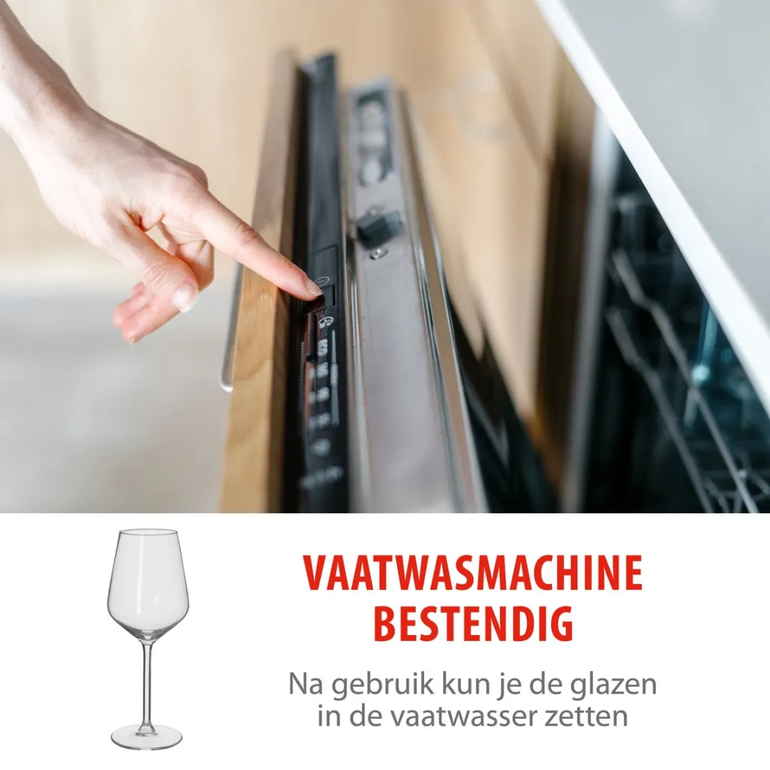 Alpina Wijnglazen Witte Wijn 37cl - 6 Stuks - Transparant