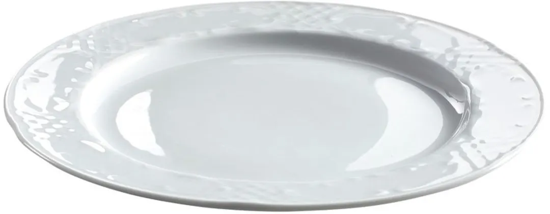 HENDI Plat Bord 255mm - Wit Porselein