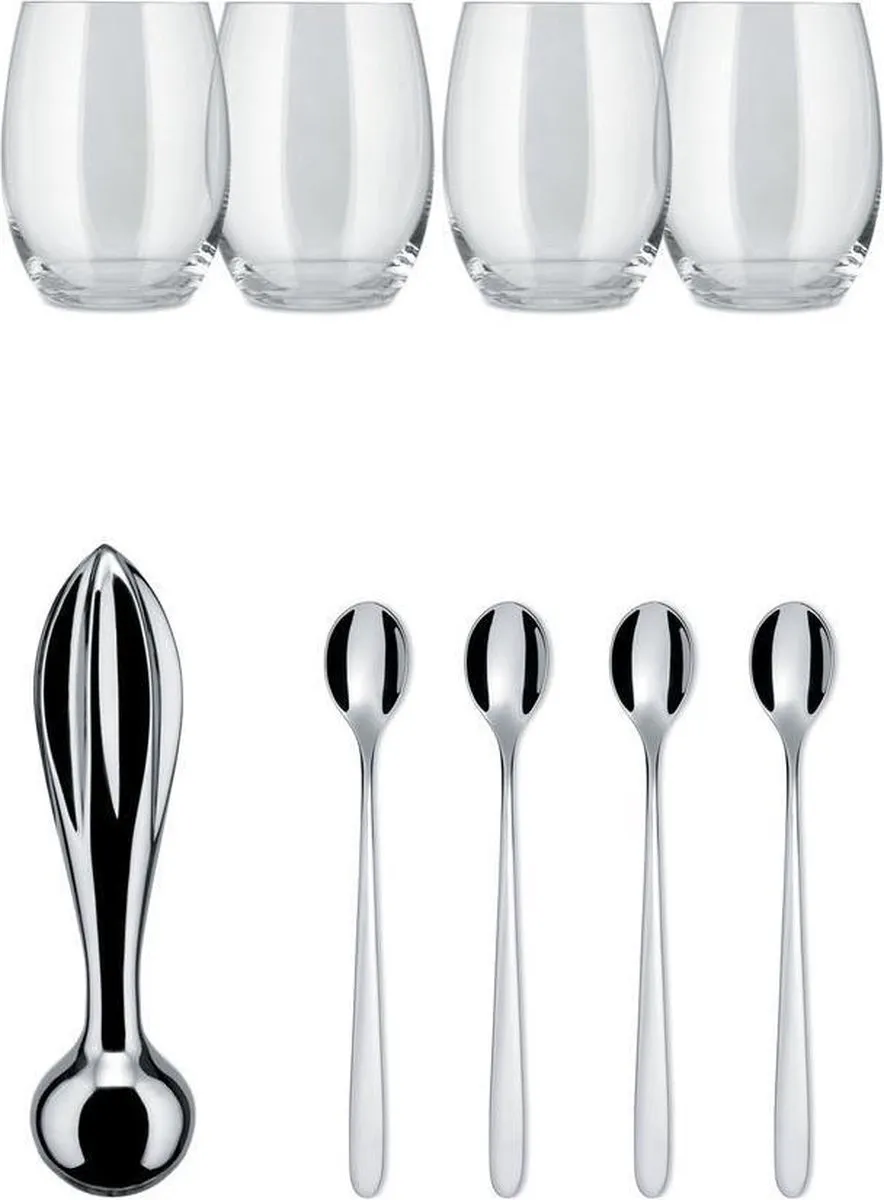 Alessi The Player Cocktailset - RVS - 9-delig