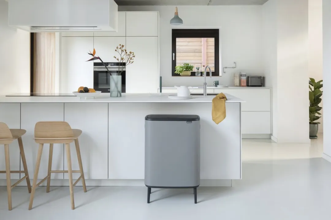 Brabantia Bo Touch Bin Hi Prullenbak 60L - 1 Vak - Mineral Concrete Grey - afbeelding 5 van 6