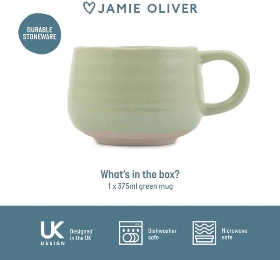 Jamie Oliver Cosy Cuppa Mok - 375ml - Groen - afbeelding 6 van 6