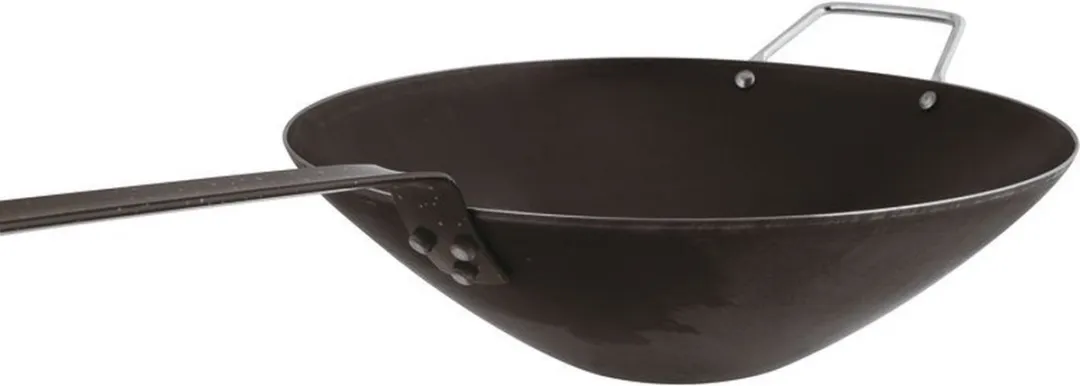 Paderno Bluesteel Wok 32cm - Zilver