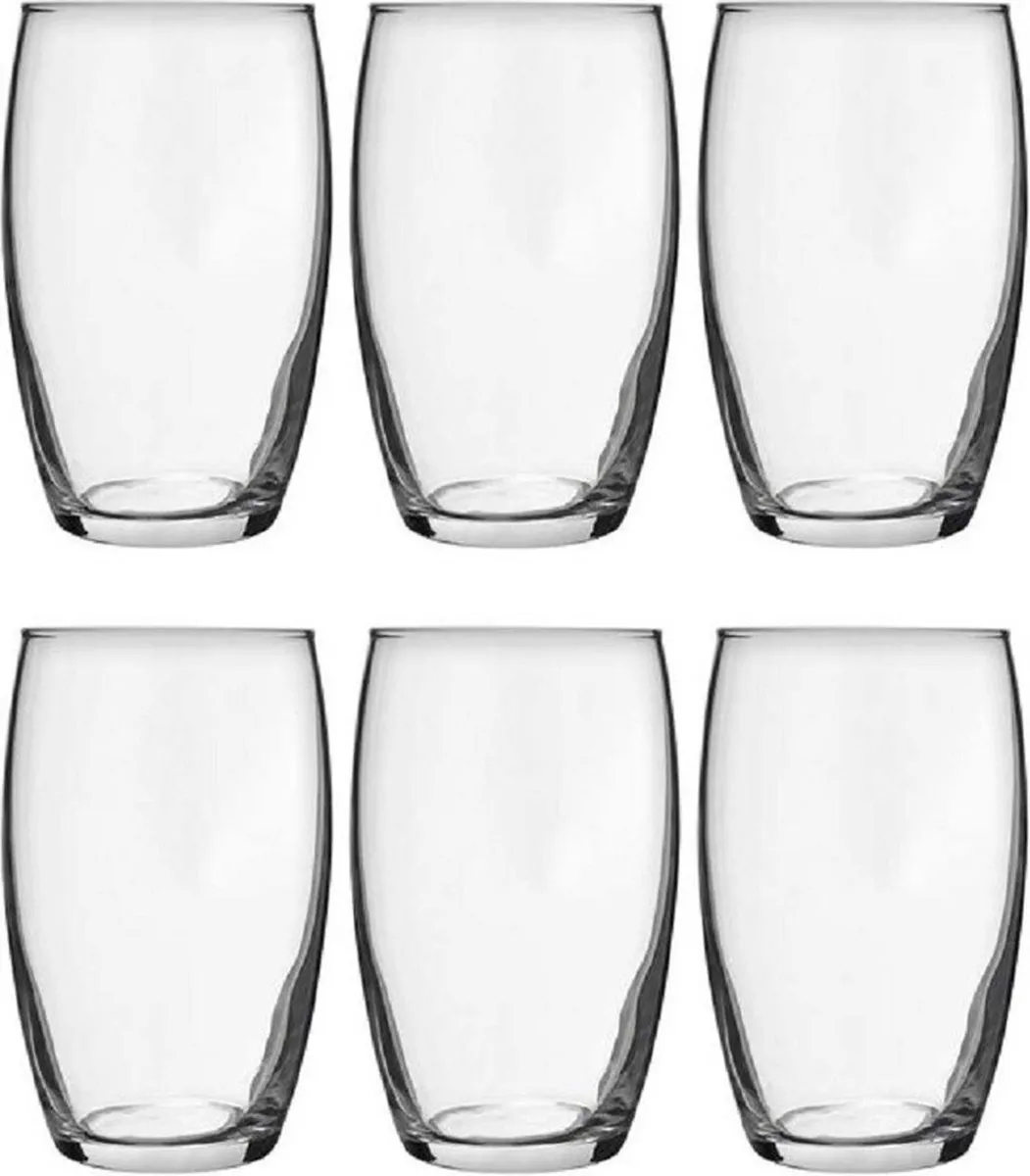 Luminarc Schenkkan 1,6L + 6x Tumblerglazen 360ml - Transparant