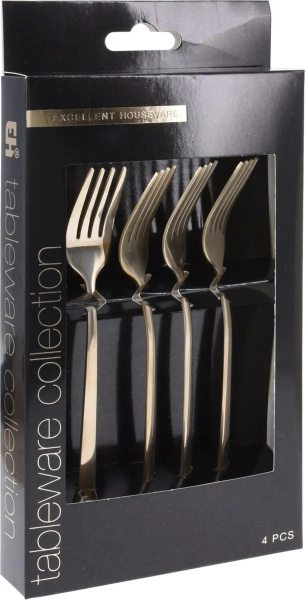 Excellent Houseware Taartvorkjes Goud