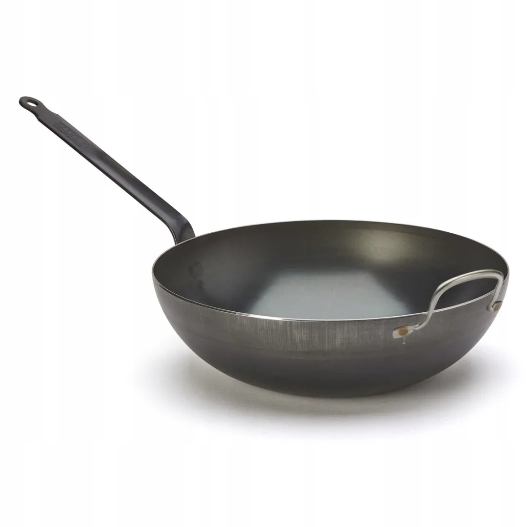 DeBuyer Blue Carbon Wok 32cm
