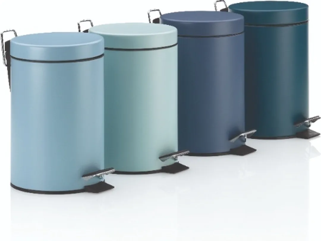 Kela Monaco Pedaal Afvalemmer 3L - Pastelblauw