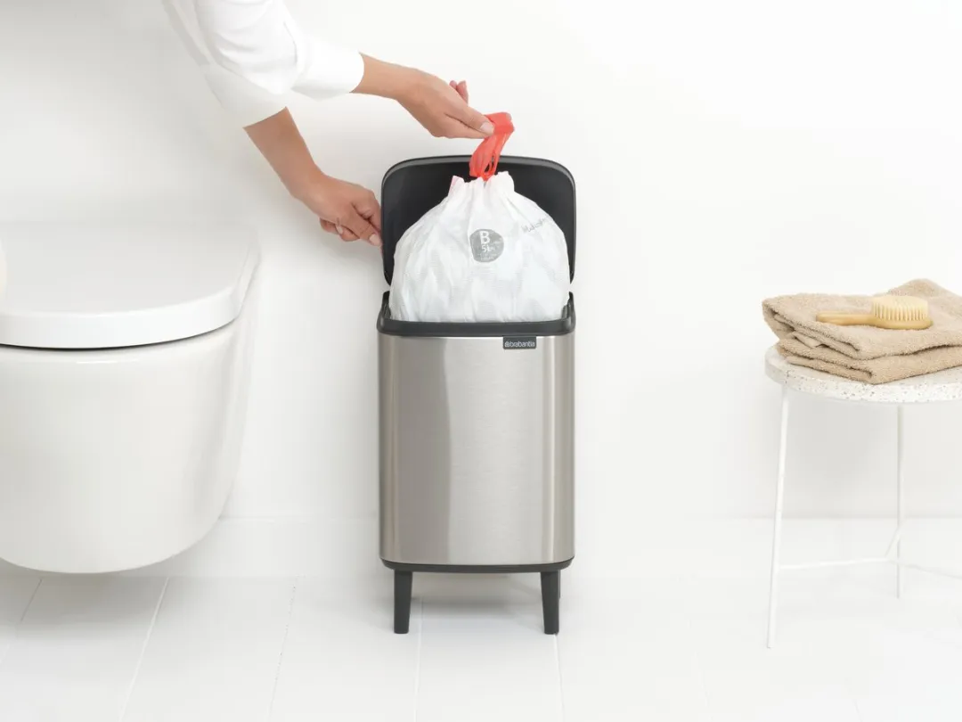 Brabantia Bo Hi Prullenbak 7L Matt Steel Fingerprint Proof