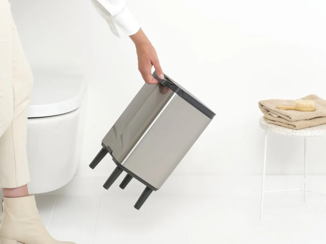 Brabantia Bo Hi Prullenbak 7L Matt Steel Fingerprint Proof