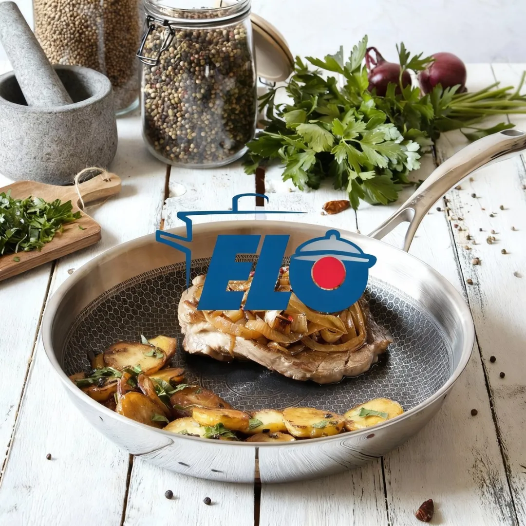 Fackelmann Elo Wokpan 30cm Roestvrij Staal - Inductie/Gas/Oven