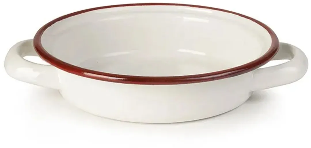 Ibili Vintage Bordeaux Eierbord 18cm - Wit/Rood