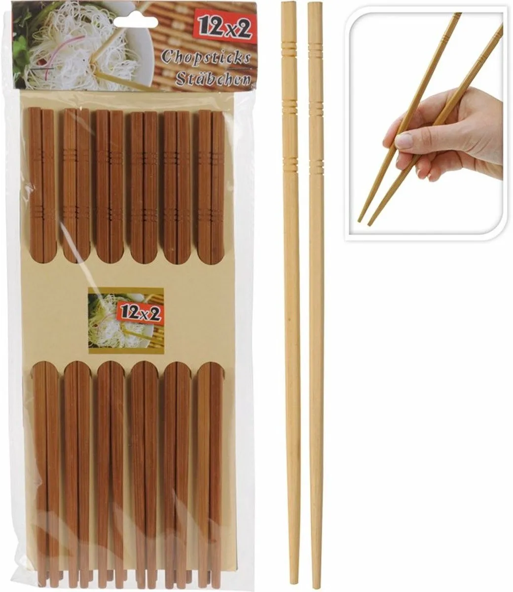 Excellent Houseware Sushi Eetstokjes Bamboe - 24 Stuks