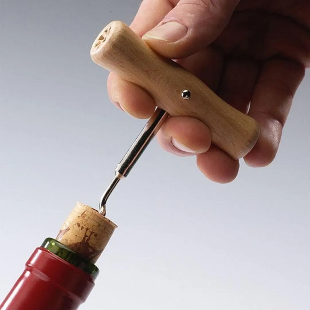 Westmark Woody Kurkentrekker 10,4cm - Hout/staal - Lichtbruin