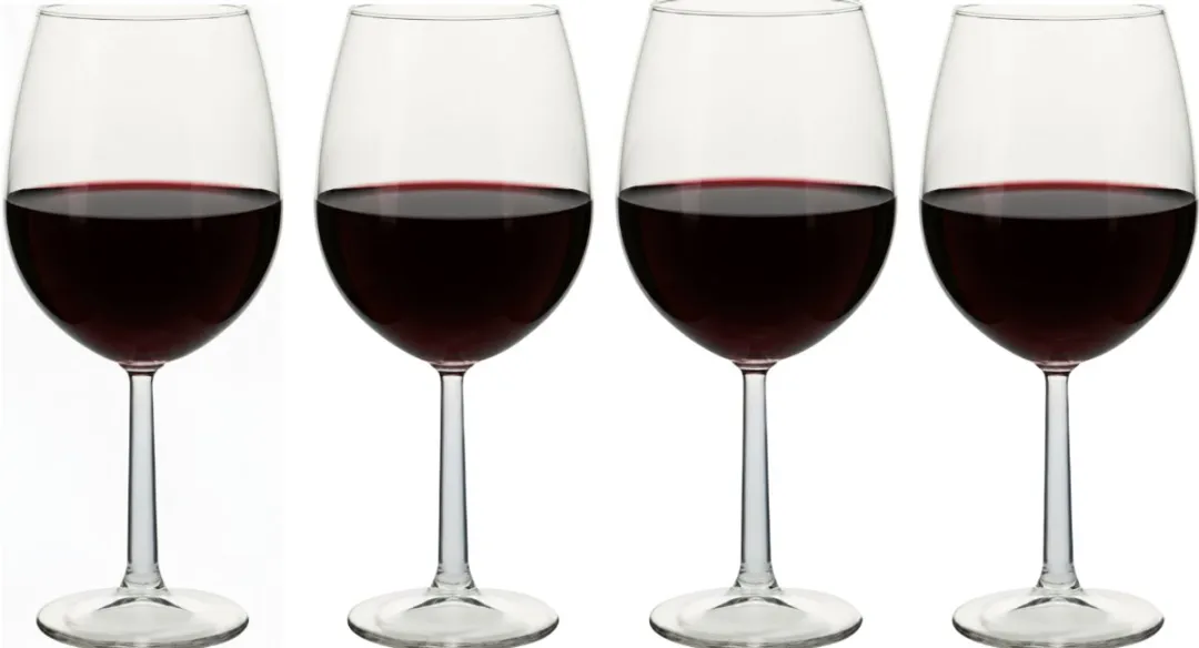 Cookinglife Milena Rode Wijnglazen Set - 4 Stuks - 580ml