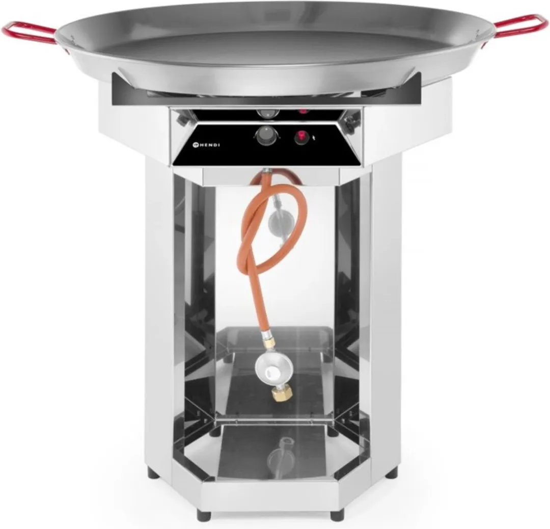 HENDI Paella Barbecue Fiësta 800 - 7kW - Ø80cm - RVS