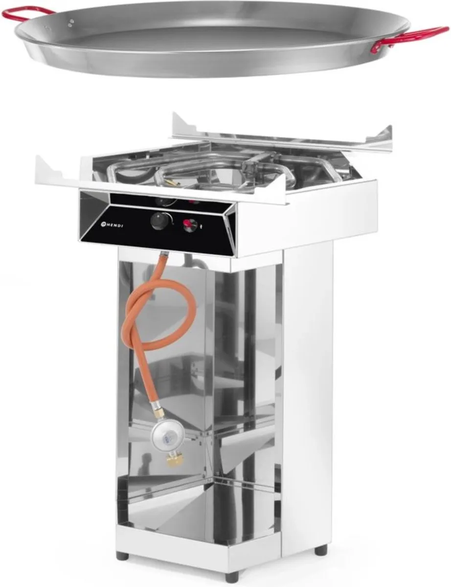 HENDI Paella Barbecue Fiësta 800 - 7kW - Ø80cm - RVS - afbeelding 6 van 6