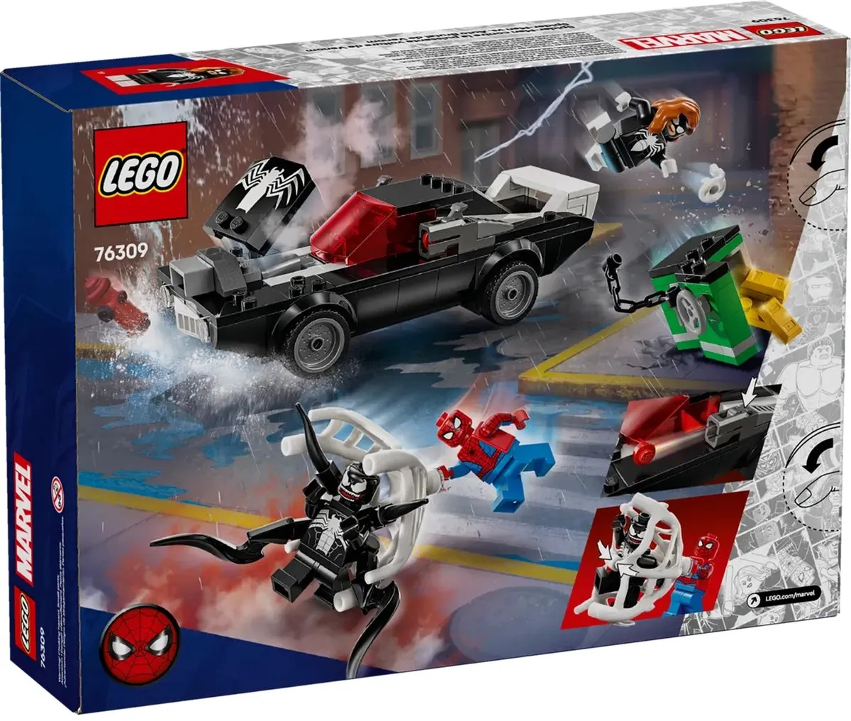 LEGO Marvel Spider-Man vs. Venom Klassieke Auto 76309 - 254 Stukken - afbeelding 6 van 6