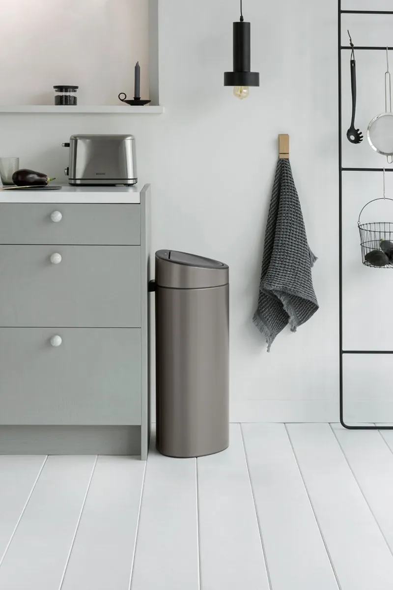 Brabantia Touch Bin Prullenbak 40L - Platinum