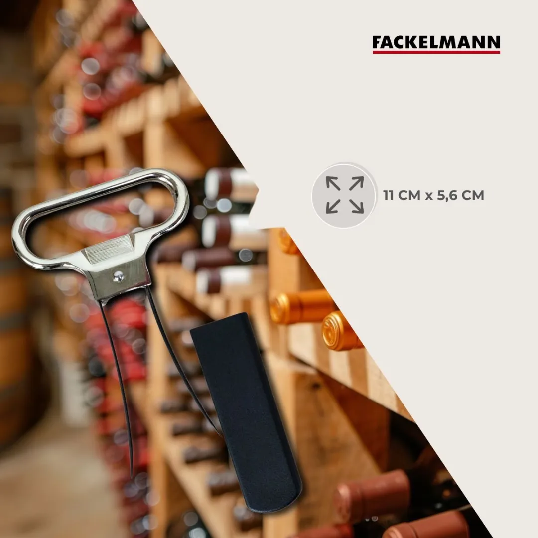 Fackelmann 49577 Kurkentrekker - Dubbele Hefboom - Zwart/Grijs - afbeelding 6 van 6