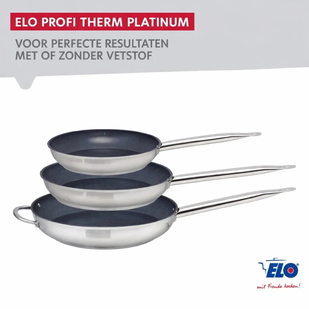 Fackelmann Elo 9805050 Set Roestvrijstalen Pannen 2x - 32cm - 2x Glas Deksels