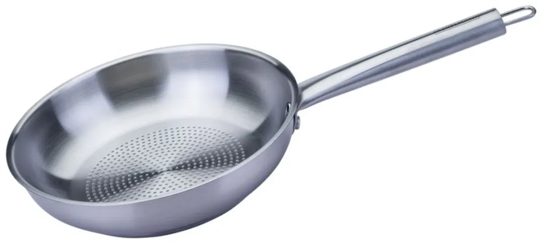 Fackelmann Koekenpan 24cm Roestvrij Staal - Inductie/Ovenbestendig