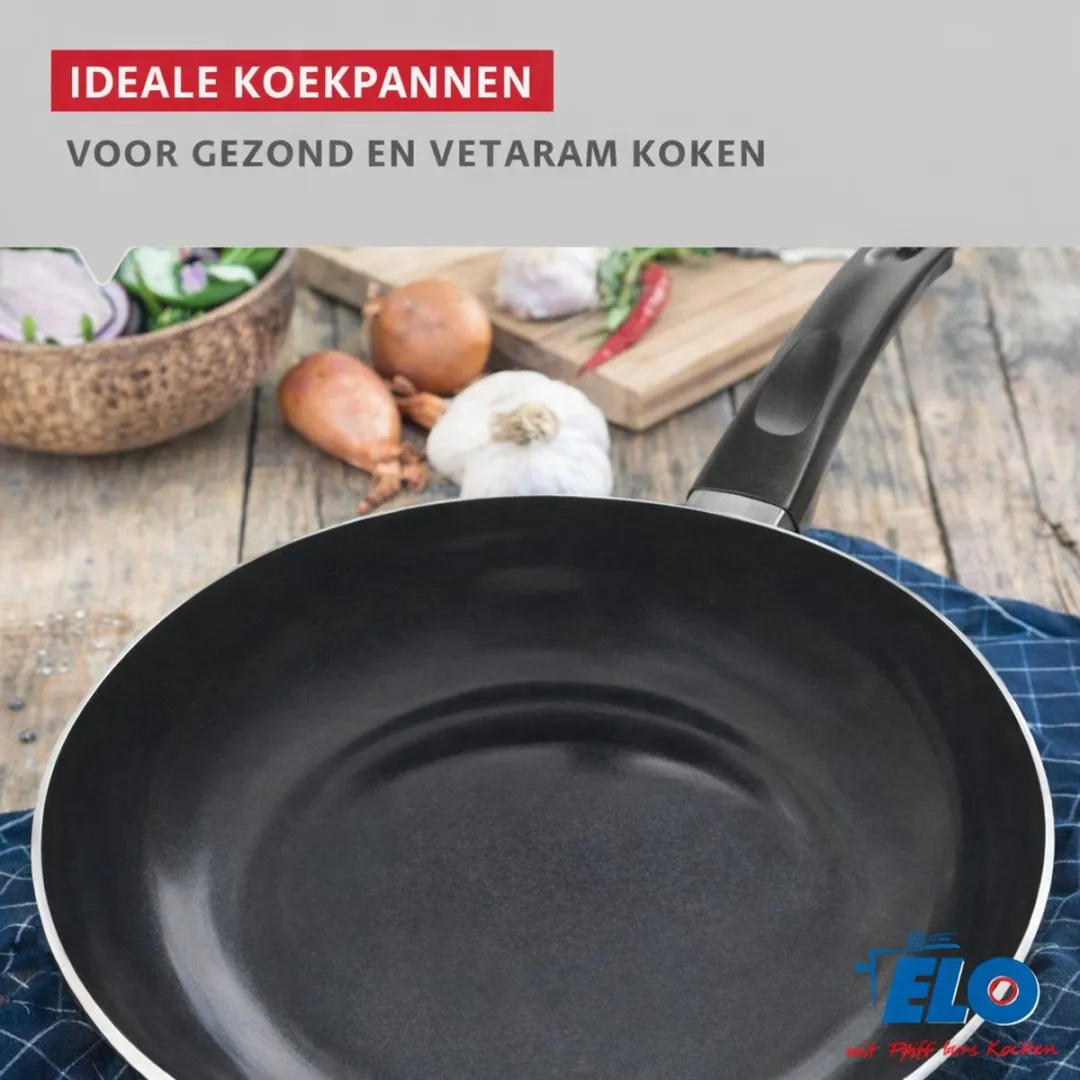 Fackelmann Elo Prima Keukengerei Set 5-delig - 32cm Koekenpan + 12/16/20/24cm Potten - Roestvrij staal