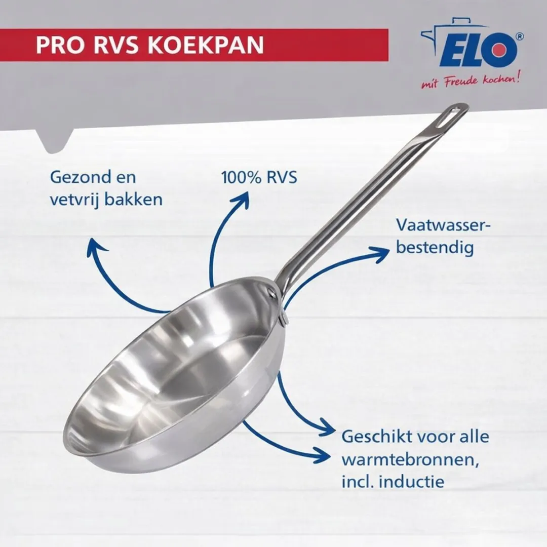 Fackelmann Elo Profi Brillant Keukengerei Set 4-delig - 32/20/16/14cm - Roestvrij staal