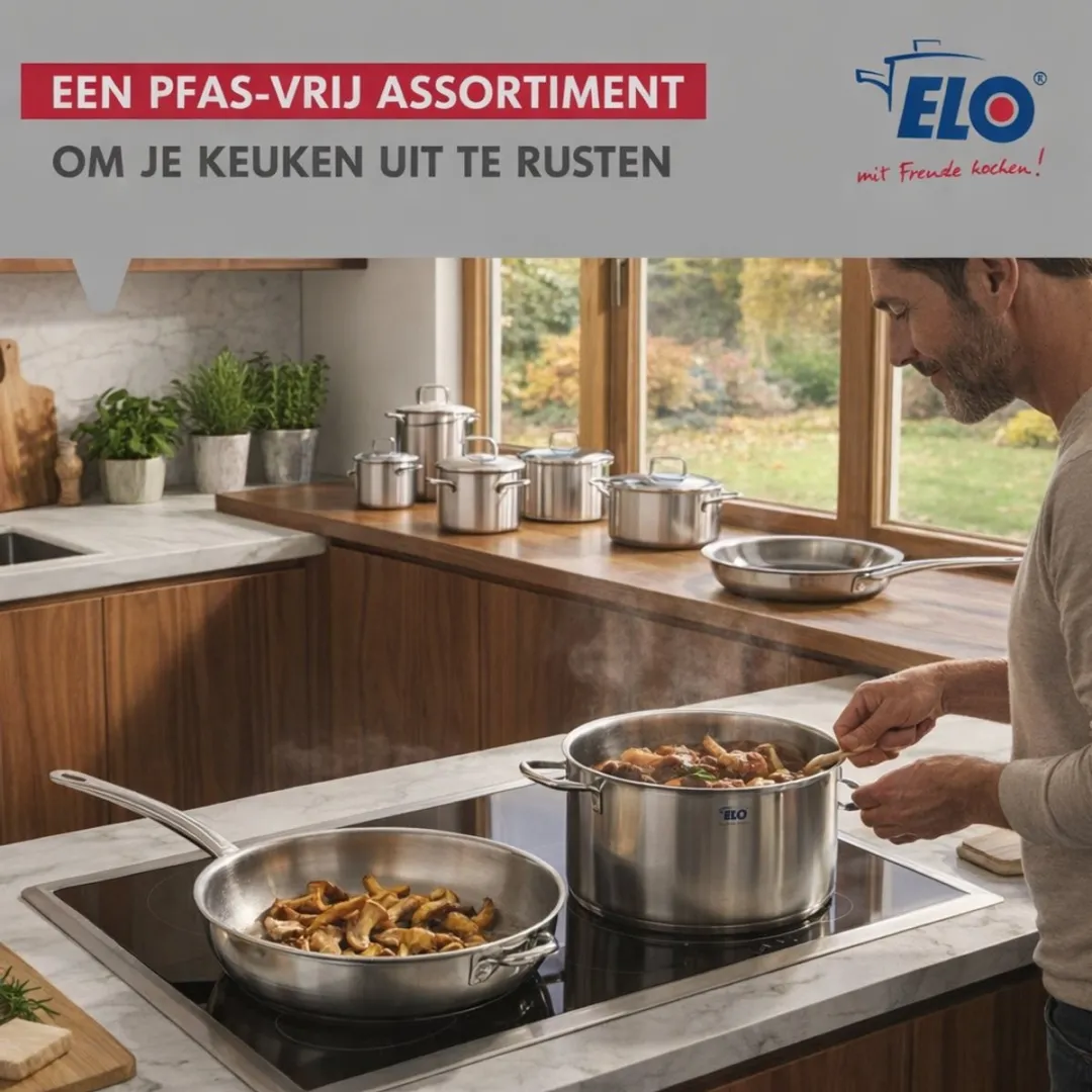 Fackelmann Elo Profi Keukengerei Set 4-delig - Roestvrij staal