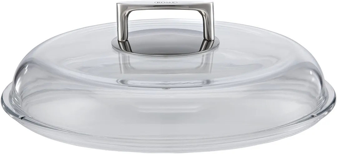 Rösle Borosilicaat Glazen Deksel 24cm - Zilver