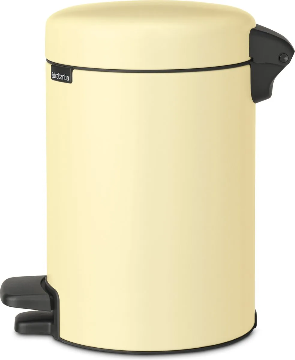 Brabantia NewIcon Prullenbak 3L - Mellow Yellow - afbeelding 3 van 6