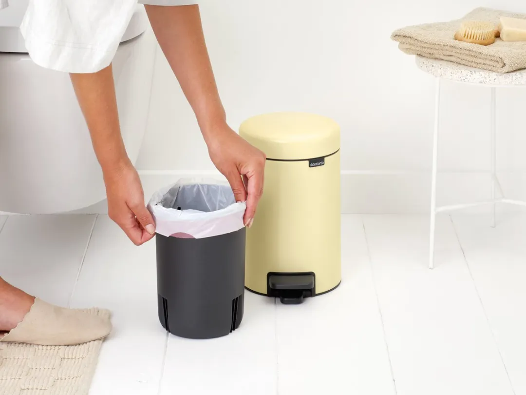Brabantia NewIcon Prullenbak 3L - Mellow Yellow - afbeelding 6 van 6