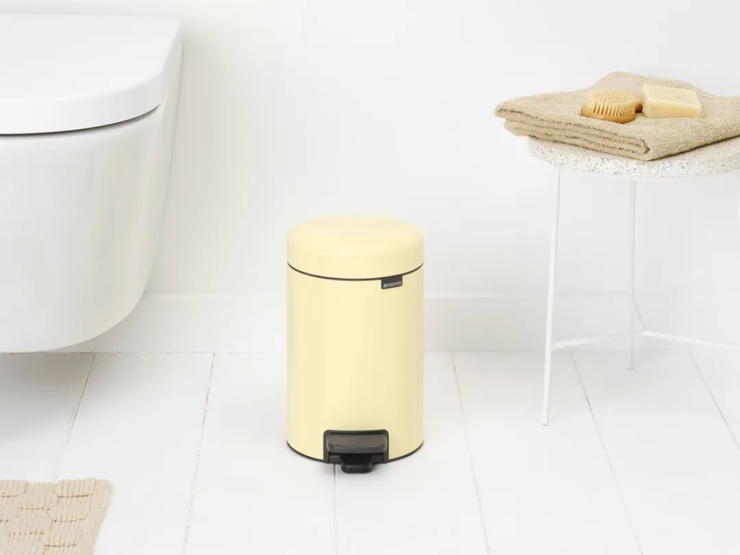 Brabantia NewIcon Prullenbak 3L - Mellow Yellow - afbeelding 5 van 6