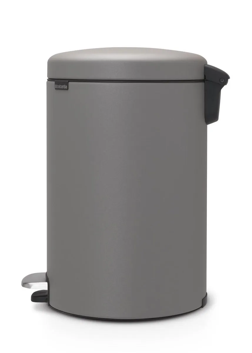 Brabantia NewIcon Prullenbak 20L - Mineral Concrete Grey