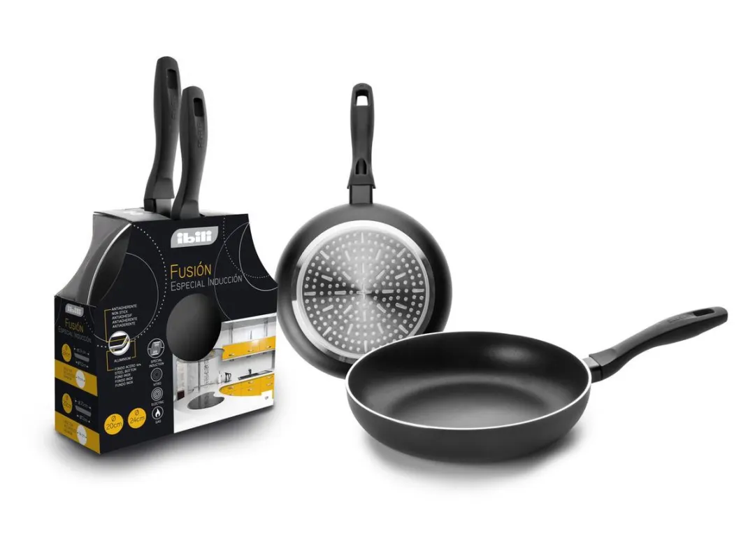 Ibili Fusion Koekenpan Set 20+24cm - Zwart