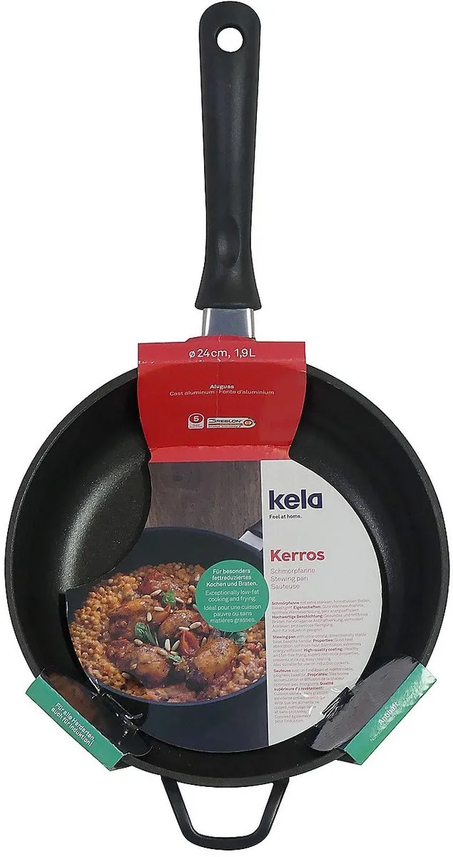 Kela Hapjespan 24cm - 1.9L - Zwart