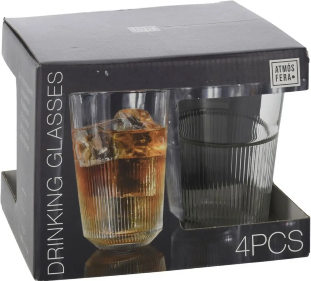 Excellent Houseware Whiskyglazen 360ml - 8 Stuks