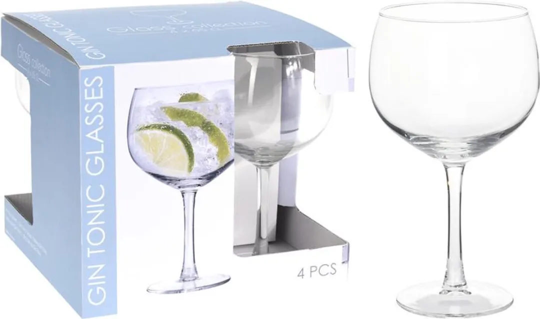 Excellent Houseware Gin Tonic Glazen 650ml - 4 Stuks CC7000350