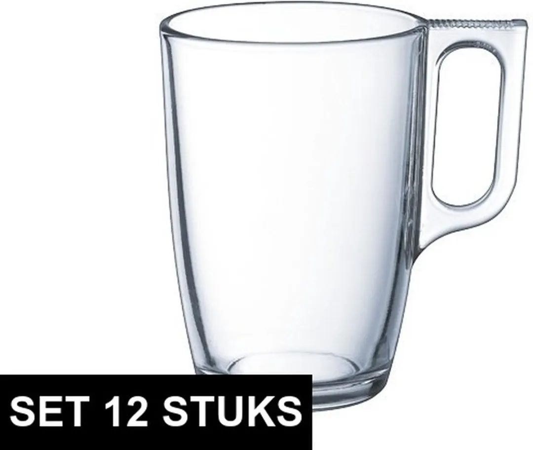 Luminarc Theeglazen 320ml - 12 Stuks - Transparant