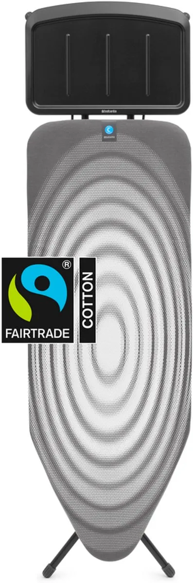 Brabantia Strijkplank C 138980 - Stoomgenerator 124x45cm Titan Oval