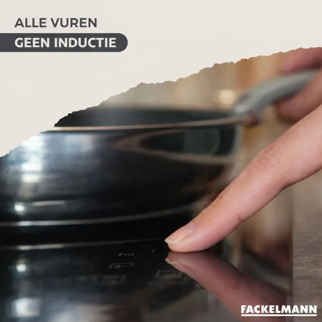Fackelmann 9354650B88 Kookset - 5 Pannen 16-28cm - Roestvrij staal