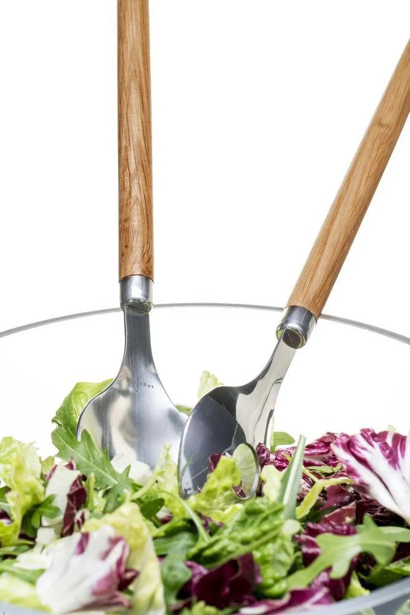 Sagaform Nature Saladebestek Ovaal Eiken - 2 Stuks