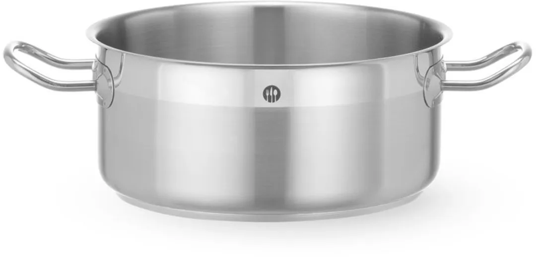 HENDI Lage Kookpan 24cm - 4,7L - Roestvrijstaal