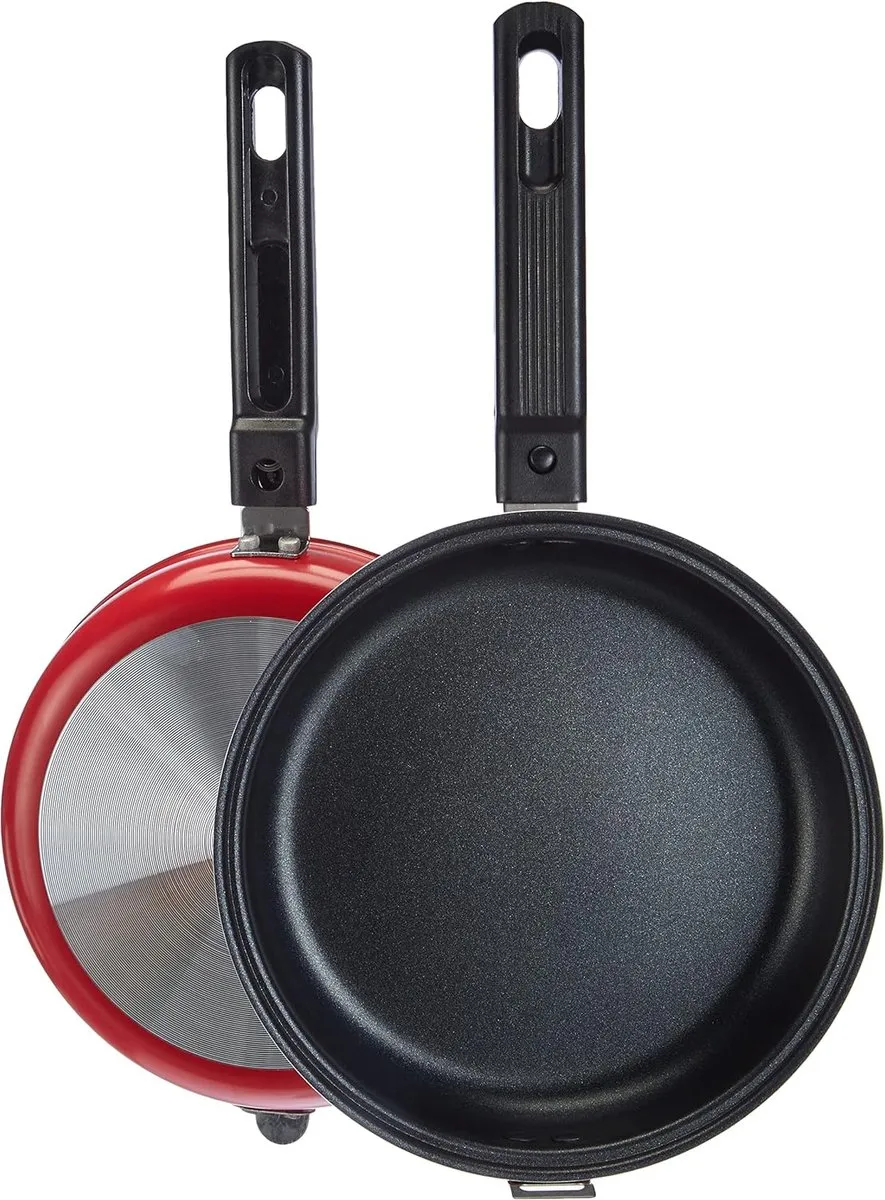 Ibili Tortilla Patatas Koekenpan 20cm - 1.5L - Zwart/Rood