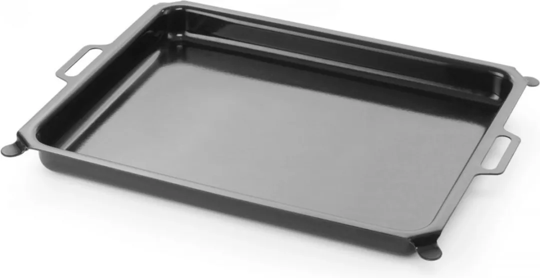 HENDI 154656 Geëmailleerde Braadpan 15.5L - Zwart