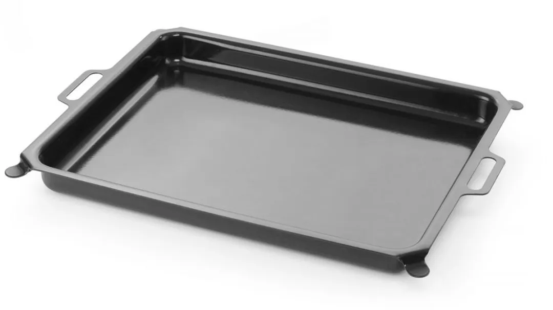 HENDI 154656 Geëmailleerde Braadpan 15.5L - Zwart