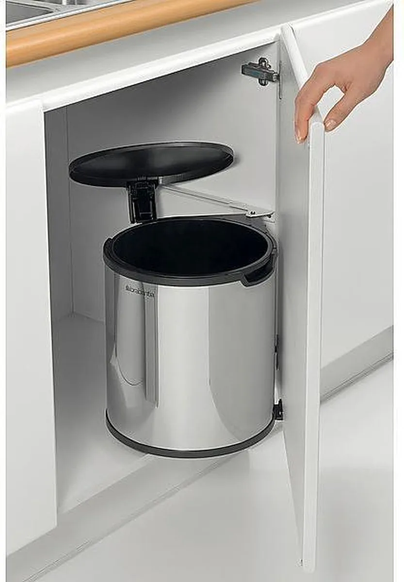 Brabantia Built-in-Bin Prullenbak 15L - Brilliant Steel