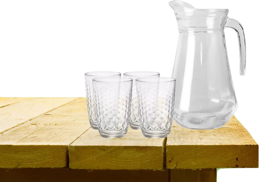 Excellent Houseware Waterkaraf Glas 1000ml