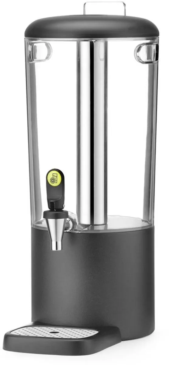 Hendi Sapdispenser 8L - RVS - 31,8x21,6x53,2cm - Zwart
