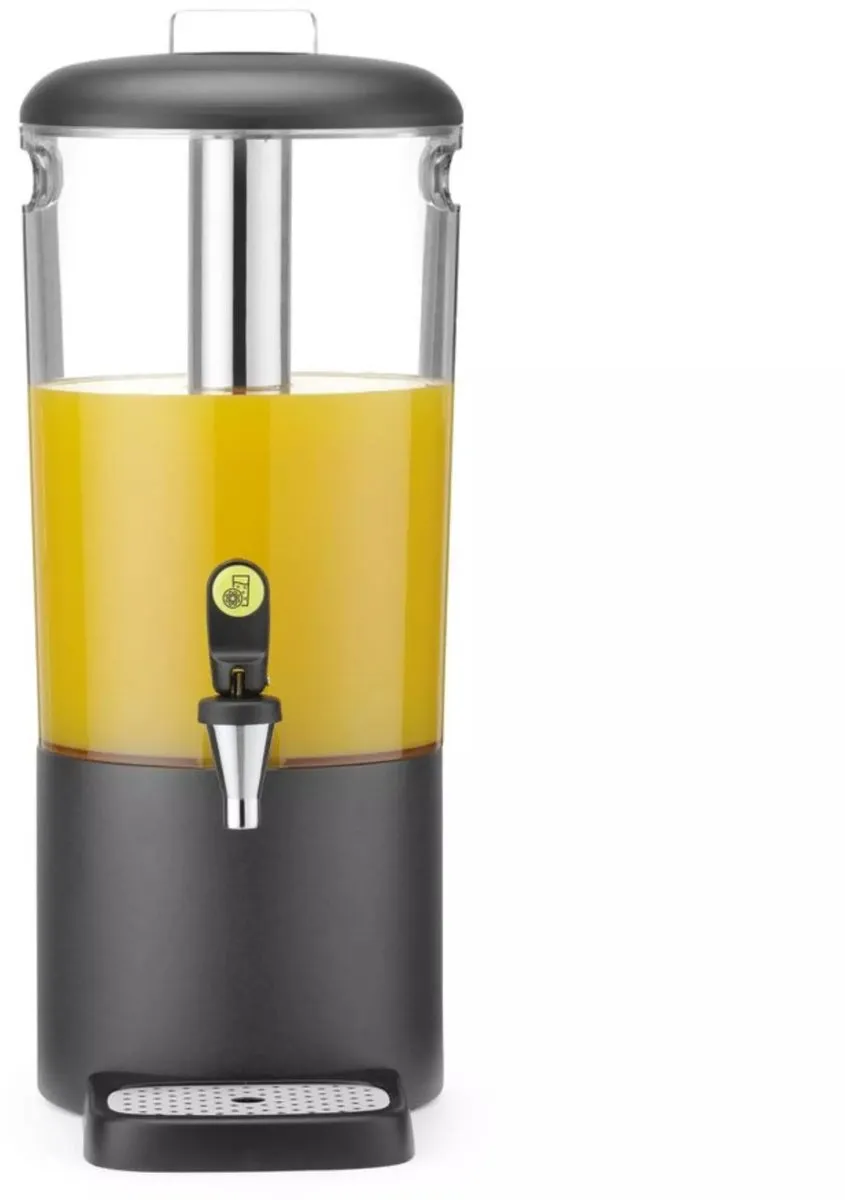 Hendi Sapdispenser 8L - RVS - 31,8x21,6x53,2cm - Zwart