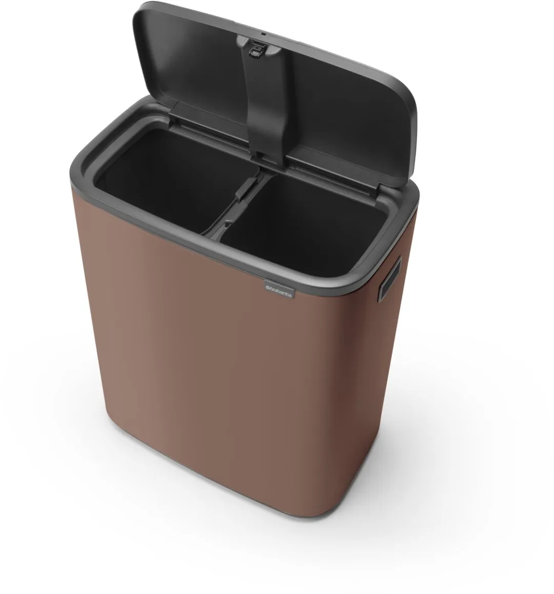 Brabantia Bo Touch Bin Prullenbak 2x30L - Afvalscheiding - Satin Taupe - afbeelding 6 van 6